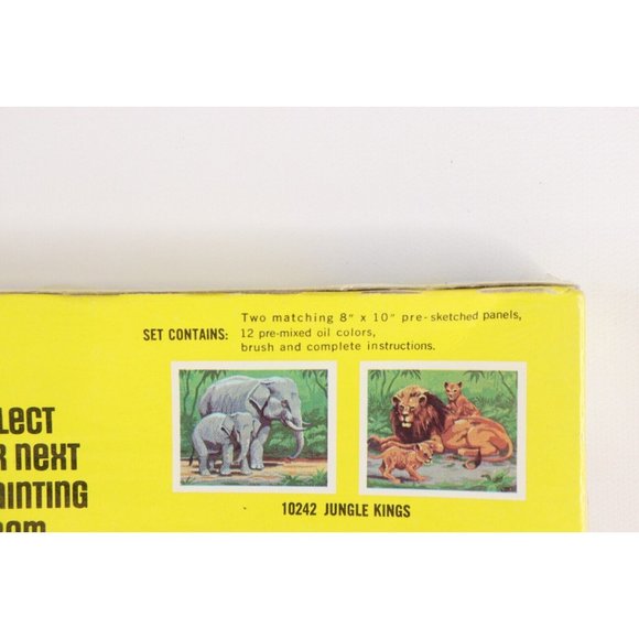 NOS Vintage 70s Craft Master Paint by Number Set In Pursuit Fighter Jets 8x10" - Picture 4 of 5